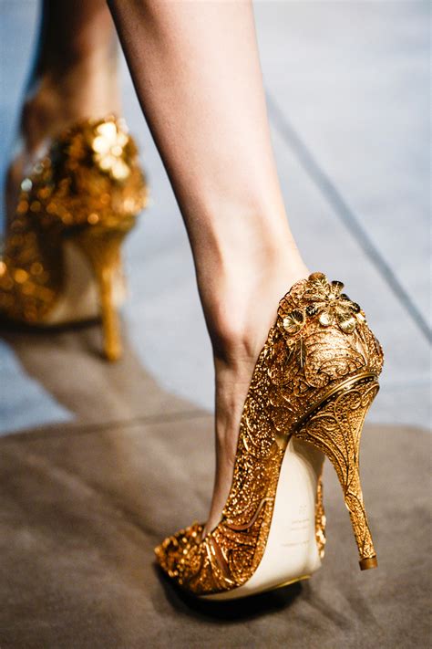 dolce and gabbana gold heels.